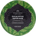 Svasthya Body & Mind Eucalyptus Vapor Rub - Opens Nasal Passages & Moisturizes The Skin, Cough, Stuffy Nose & Congestion Relief, Olive Oil, Beeswax, Lavender, Rosemary - Made in The USA, 2oz