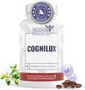 Cognilux - Suplementos cerebrales para memoria y foco - Suplemento Nootropic Focus con niacina, vitamina B6, GABA y Más - Suplemento de memoria para cerebro, salud cerebral, 60 cápsulas