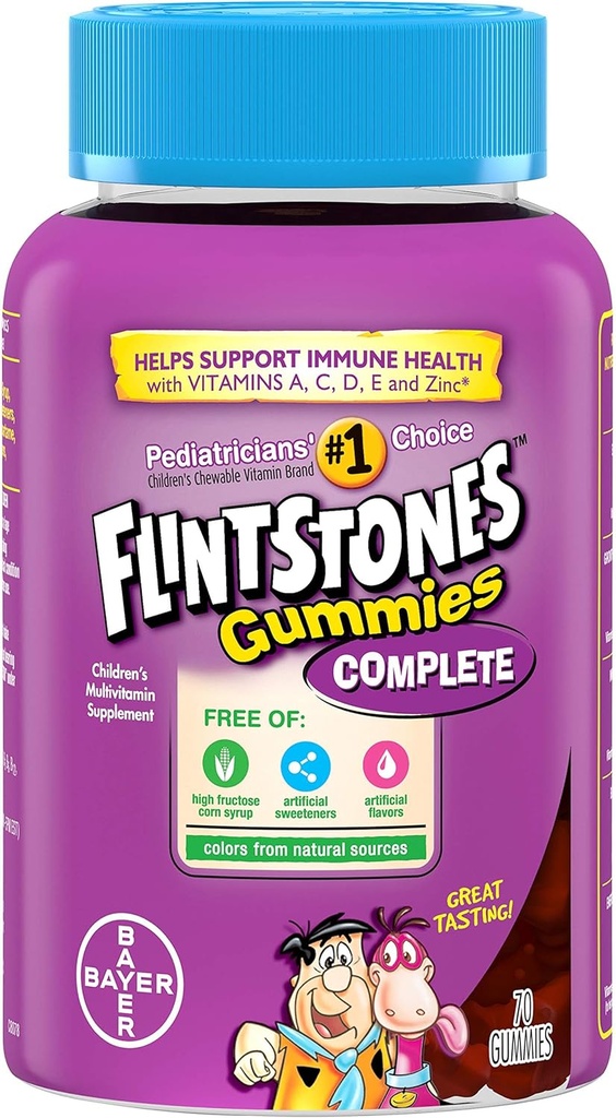 Flintstones Gummies multivitamínicos completos para niños, 70 Conde