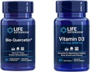 Extensión de vida Bio-Quercetina Immune & Heart Health Antioxidant 30 cápsulas + Vitamina D3 5000 UI 60 Softgels