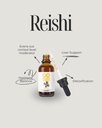 Reishi Mushroom Tincture Suplemento - Doble cuerpo de frutas extraídas para apoyar el descanso " Relax - 2 fl oz (60 Servings)*