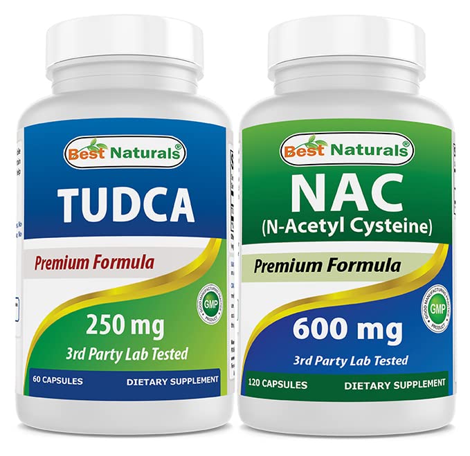 Mejores Naturales TUDCA 250mg &amp; NAC 600 mg
