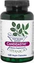 Vitanica Candidastat, Suplemento y Apoyo al Saldo de Levadura, Vegan, 120 cápsulas