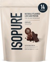 Isopure Low Carb 100% Pure Whey Isolate Protein Powder, Lactose Free, Gluten Free, With Vitamins, Dark Chocolate, 25g Protein Por Serving, 1 Lb, 14 Servings (Packaging May Vary)