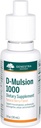 Genestra Marcas D-Mulsion 1000 - Vitamina Líquida D Suplemento - Natural Berry Flavor - 1 Fl Oz