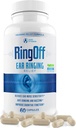 Ring Off (60 Caps) – Tinnitus Relief for Ringing Ears, Clear Tinnitus Quieting Earing Relief " Restoring Inner Peace, Ginkgo Biloba, Zinc Picolinate " Más – Effective Hearing Health Support (1)