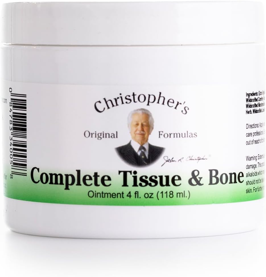 Christopher's Original Fórmulas Tejido Completo &amp; Bono Ungüento, Herbal Tópico para el Musculo & Soporte Conjunto, 4 fl oz