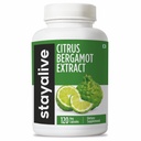 STAY ALIVE Citrus Bergamot Capsules 1000mg, 30:1 Super Extract with 50% Polyphenolic Flavanones, 120 Píldoras, Citrus Bioflavonoids Natural Heart Health Supplements for Women &amp; Hombres ← Non-GMO, Gluten-Free