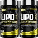 Nutrex Research Lipo6 Black Intense Ultra Concentrate Thermogenic Belly Fat Burner for Hombres y Mujeres Vida Dieta Perder peso Suplemento y Appetite Suppressant ← Pack of 2