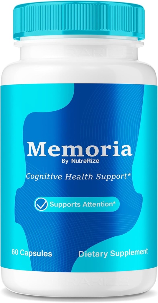 NutraRize Memoria Capsules, Premium All Natural Supplement to Support Health & Wellness, Official Formula to Boost Memory and Focus, Capsulas Reviews (60 Capsules)