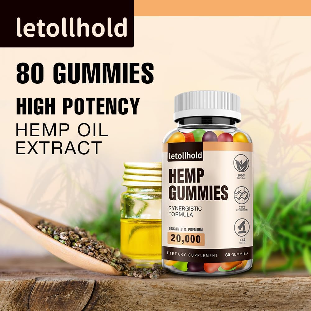 Ganchos de cáñamo Edibles Gummy Advanced Extra Strength Made with Hemp Oil Low Sugar Suplementos