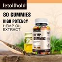 Ganchos de cáñamo Edibles Gummy Advanced Extra Strength Made with Hemp Oil Low Sugar Suplementos