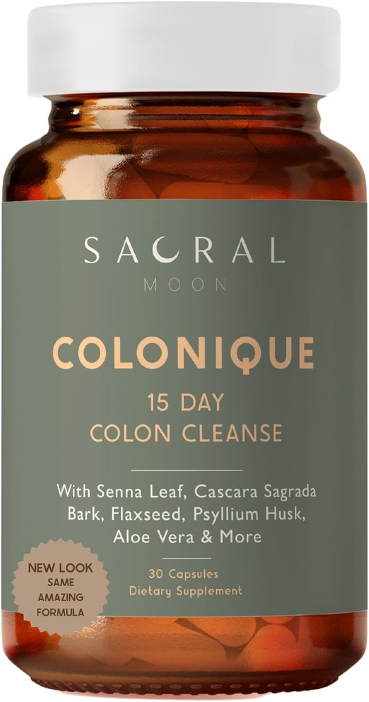 15 Day Colon Cleanse - Digestive Support for Cleansing, Senna Leaf, Cascara Sagrada, Psyllium Husk, Flaxseed, Aloe Vera, Probiotics and More. Constipation Relief.