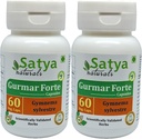 Gurmar Forte Capsules 500 mg. 60 Veg. Capsule ← Gudmar (Gymnema Sylvestre) Extracto Cápsulas para Hombres y Mujeres Silencio Ayurvedic Herbal Suplemento/Remedios  10:1 Forte (2 Botellas de 60 cápsulas)