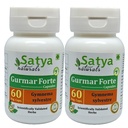 Gurmar Forte Capsules 500 mg. 60 Veg. Capsule ← Gudmar (Gymnema Sylvestre) Extracto Cápsulas para Hombres y Mujeres Silencio Ayurvedic Herbal Suplemento/Remedios  10:1 Forte (2 Botellas de 60 cápsulas)