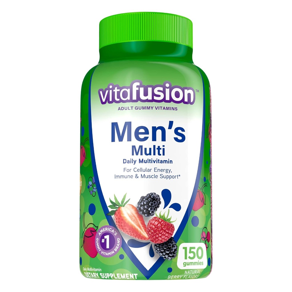 Vitafusion Hombres Powerful Multi - Natural Berry 150 Gummies