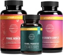 Primal Harvest Women’s Bundle – 30 Day Supply: Women’s+ Multivitamina, Primal Hair Support y Primal Probiótico para la Salud y la Vitalidad de las Mujeres