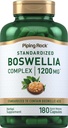 Piping Rock Boswellia Extracto Capsules Silencio 1200mg Silencio 180 Conde ← Herbal Suplemento Silencio Complejo Estándarizado Silencio No GMO, Gluten Free