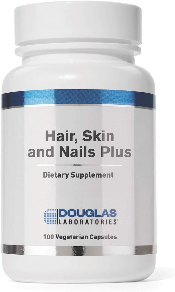 Douglas Laboratories Pelo, Piel &amp; Nail Plus tóxico Vitaminas, Minerales y Nutrientes Formulados para apoyar el cabello saludable, la piel y las uñas latitud 100 cápsulas