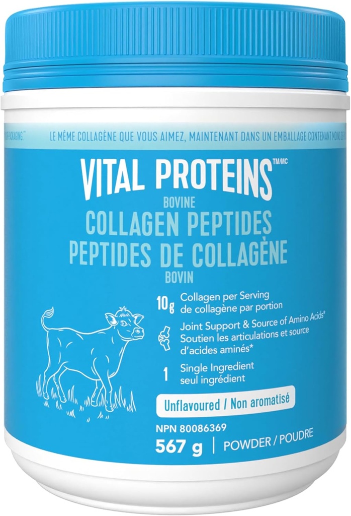 Proteínas Vitales Péptidos de Collagen Sinflavoured, 567 GR