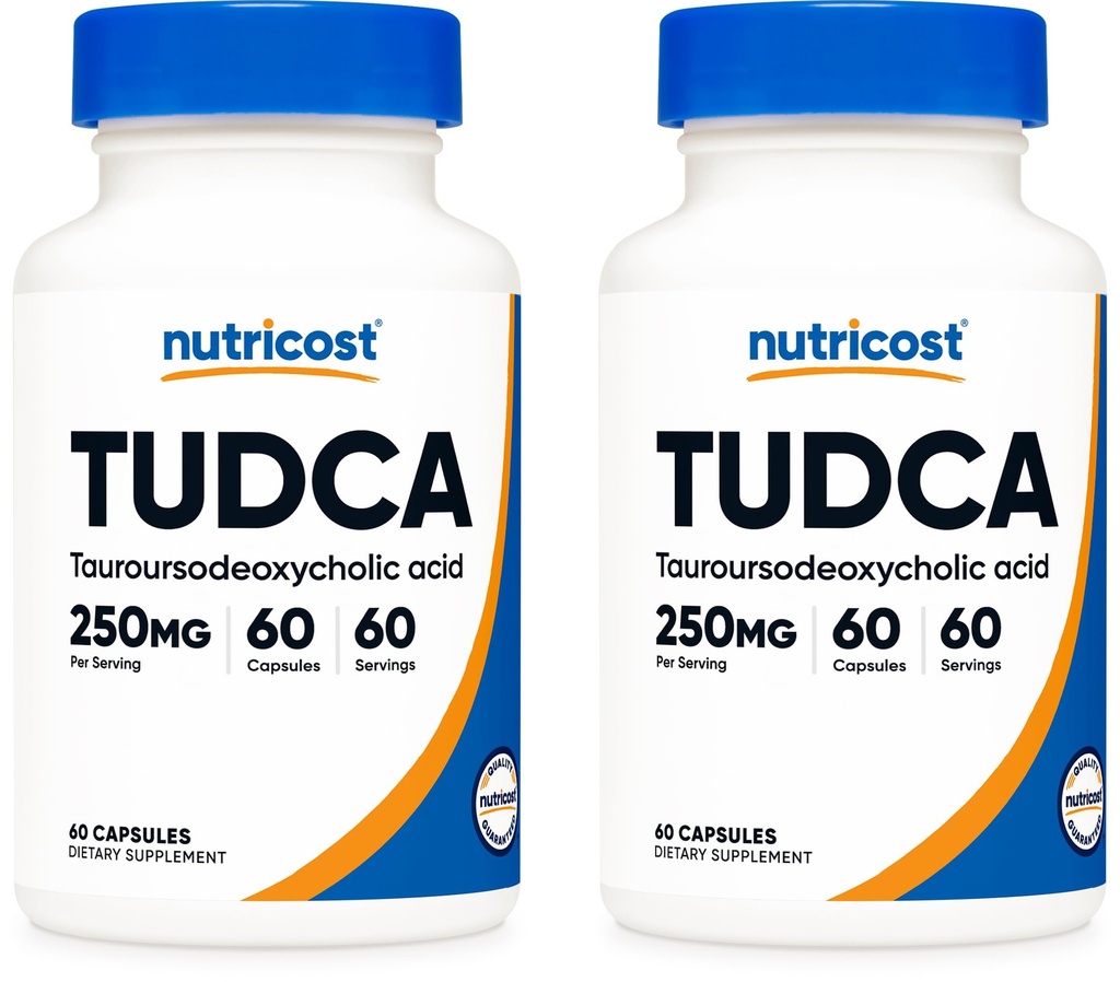 Nutricost Tudca 250mg, 60 cápsulas (2 botellas)