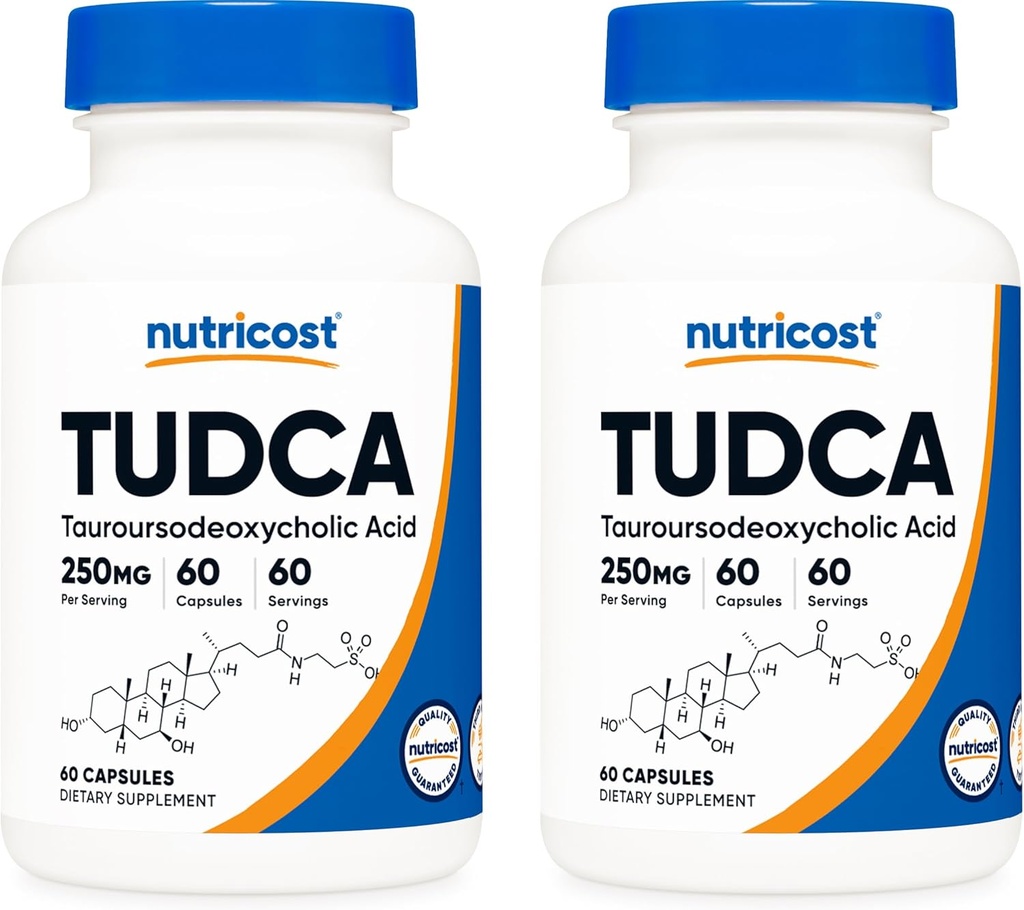 Nutricost Tudca 250mg, 60 cápsulas (2 botellas)