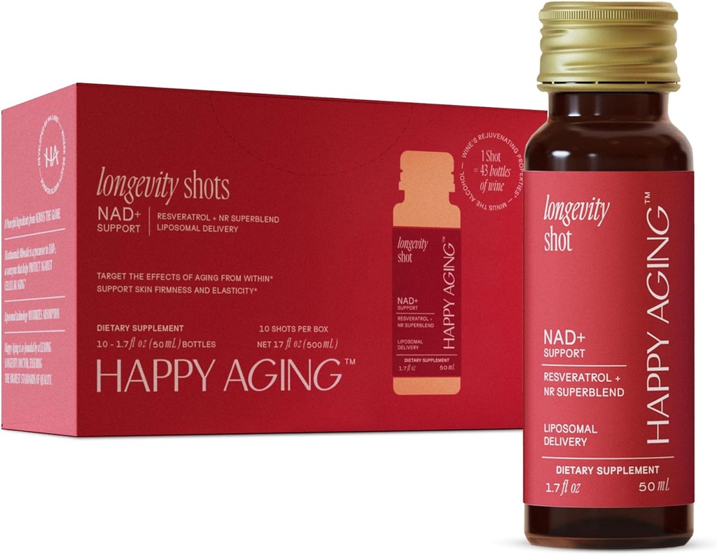 Líquido NAD + sufrimientoResveratrol permanecen Alternativa NMN Silencio 10x Más Absorción Silencio Liposomal Nicotinamide Riboside y Resveratrol con Antioxidantes Silencio Twice-a-Week ← Firm Skin & Brain Health permanente 10 Shots