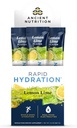 Ancient Nutrition Rapid Hydration Powder, Lemon Lime, Electrolytes from Natural Sea Salts and Red Marine Algae, Supports Rapid Body Hydration and Cellular Health, 15 Servings