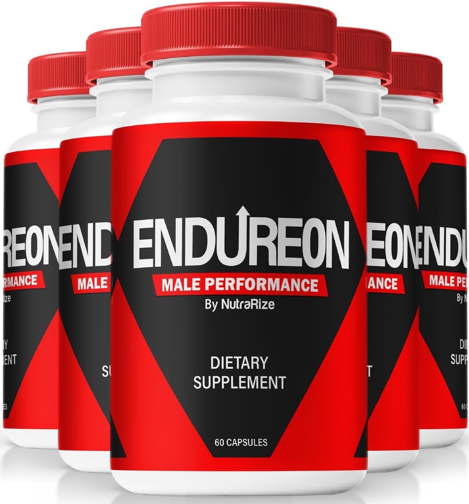 NutraRize (5 Pack) Endureon Pills – Daily Support Formula with Premium Ingredients to Help Sustain Men’s Energy, Performance & Everyday Wellness ← Easy-to-Take Capsules (300 Capsules)