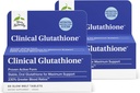 Terry Naturalmente Clínica Glutathione - Antioxidante para la absorción alta - Suplemento dietético con L-Glutathione - Suplemento vegano para la salud celular de apoyo - 60 tabletas de fusión lenta (Pack de 2)