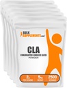 BulkSupplements.com Polvo ácido linoléico conjugado - Suplemento CLA, Suplemento nutricional - Gluten Free, 2g Por Serving, 1kg (2,2 libras) (Pack of 5)