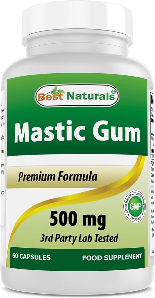 Mejores Naturales Mastic Gum 500 mg 60 cápsulas