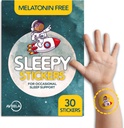 AVEELA Pegatinas para dormir Melatonin Gratis para niños y adultos (30 Pack) Patches para dormir para niños, naturales y sin azúcar.
