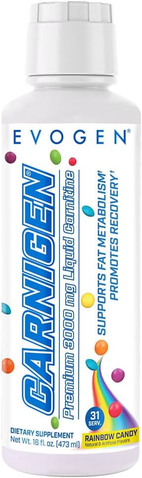 Evogen Carnigen Premium L Carnitine Liquid – L Carnitine 3000 Suplemento Silencio L Carnitine Suplemento para Metabolismo Gordo &amp; Recuperación Silencio Acetyl L-Carnitine ← Caffeine Gratis Silencio Arco Iris Candy ← 31 Serviciones