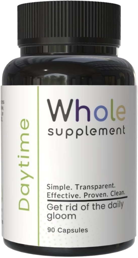 Daytime Nootropic Natural Daily Support - Brain Clarity, Brain Health, Focus, Mood and Energy - Lions Mane, Ashwagandha, Same, Passion Flower – Disfrute de su día!