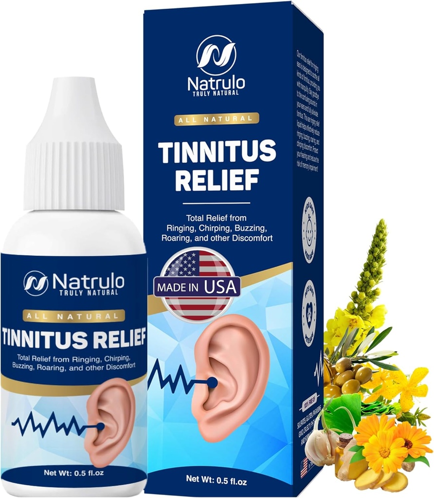 Tinnitus Relief for Ringing Ears – Natural Ear Ringing Drops for Tinnitus Treatment – Sooth Discomfort, Reduce el ruido del oído – Ear Cleaner Ear Wax Removal Drops Mejora la salud del oído, hecho en EE.UU.