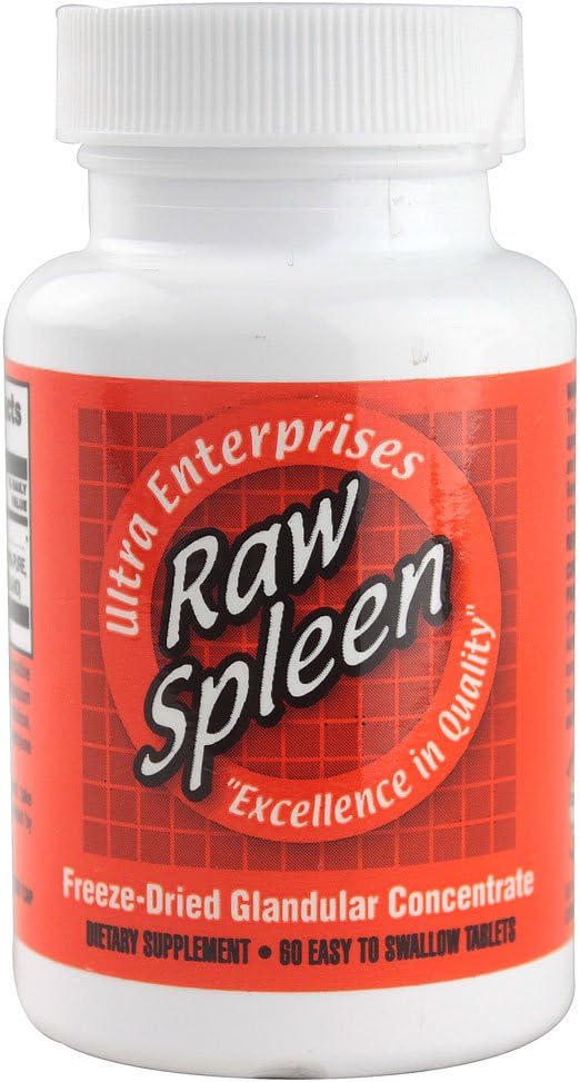 Ultra Glandulares Ultra Raw Spleen 200Mg 60 Tab2