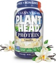 Genceutic Naturals Plant Head Protein Powder Suplemento, Vainilla, 1.7 libras (lbs)