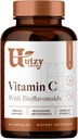 Utzy Naturals Complejo de vitamina C TENIDO 400mg Vitamina C con Acercola " Citrus Bioflavonoids ANTE 60 cápsulas