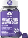 Melatonin Gummies 10mg 20mg para adultos, Extra Strength con L-Theanine, Ashwagandha, Magnesium, Turmeric, GABA, Lemon Balm and Chamomile for Supports Health Circadian Rhythm, Vegan Grape Flavor