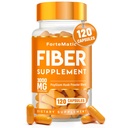 Fiber Supplement Capsules – Psyllium Husk 3000mg for Digestive Health & Gut Health | Fiber Capsules for Constipation | Aloe Vera, Chia Seed & Flaxseed | 120 Count