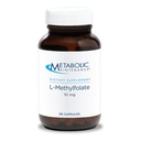Mantenimiento metabólico L-Methylfolate 10 mg - L Methyl Folate, Methylfolate Suplemento para Hombres Mujer, Methylated Vitamin B9 (5-MTHF) para la salud cerebral, el foco y la calma - 90 cápsulas (Pack of 1)