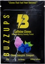 BuzzUps Caffeine Gummies – 100mg Caffeine per Gummy, Buzzin Berry Flavor, Energy Boost for Sports, Gaming, Running, Cycling, Focus, Endurance Supplement (10 Gummies, 1 Pack)