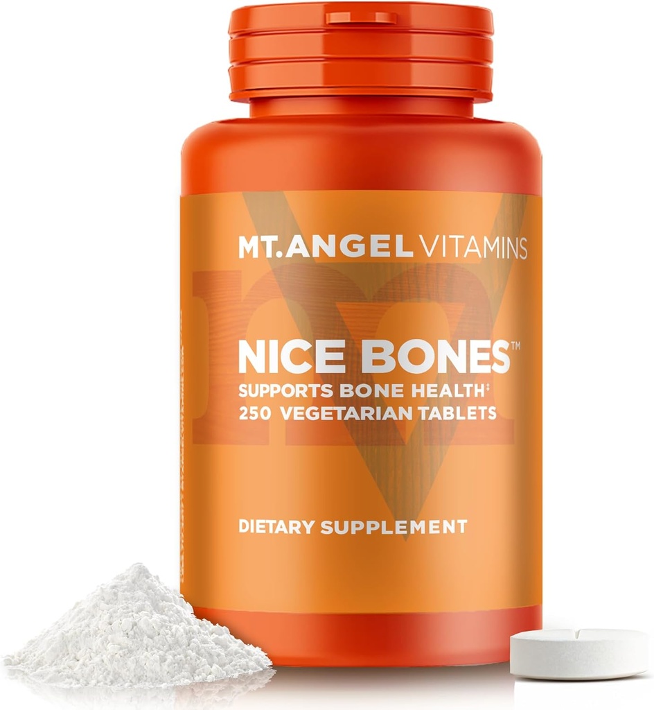 Mt. Angel Vitaminas - Bones buenos, soporta la salud ósea (250 tabletas vegetarianas)