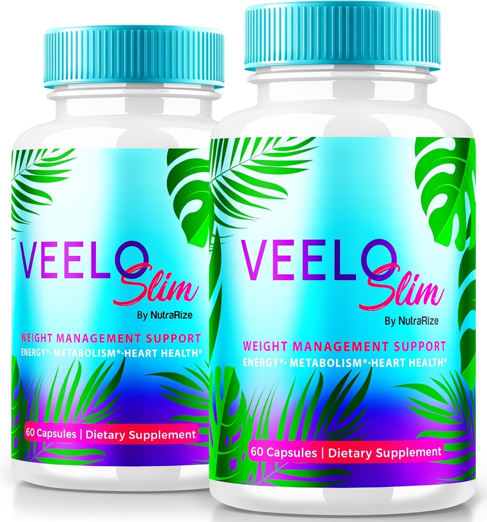 (2 Pack) VeeloSlim, Veelo Slim Advanced Weight Loss Capsules, Premium Keto Supplement, All Natural Keto Support Pills, VeeloSlimming Keto Formula, Official VeeloSlimmer Reviews (120 cápsulas)