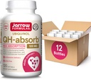 Fórmulas Jarrow QH-Absorb, 100 mg, Suplemento dietético Ubiquinol para la función cardiovascular saludable, 120 Softgels, 120 Day Supply,12 Packs