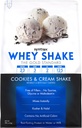 Sintrax Nutrition Whey Shake, Cold Filtrado " Undenatured Whey Protein Powder Blend, Cookies " Cream Shake, 2 libras, Real Cookie Pieces