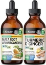 Maca Ashwagandha Tincture 4 Fl. Oz. & Turmeric Ginger Tincture 4 Fl. Oz.
