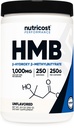 Nutricost HMB Powder (Beta-Hydroxy Beta-Methylbutyrate) 250 gramos - Gluten Free &amp; Non-GMO