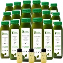 5 días Green Juice Cleanse by Raw Fountain, All Natural Raw, Vegan Detox, Cold Pressed Juice, 30 Bottles 12oz, 3 Ginger Shots